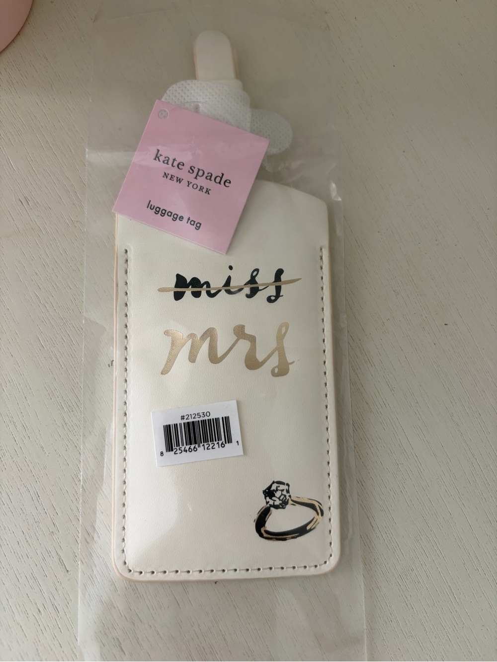 Kate Spade MISS to MRS Tumbler & Luggage Tag - Picture 4 of 5